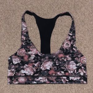 Floral Lululemon sports bra